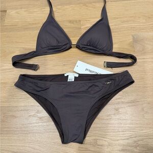 Chloe Gray Triangle Bikini Set